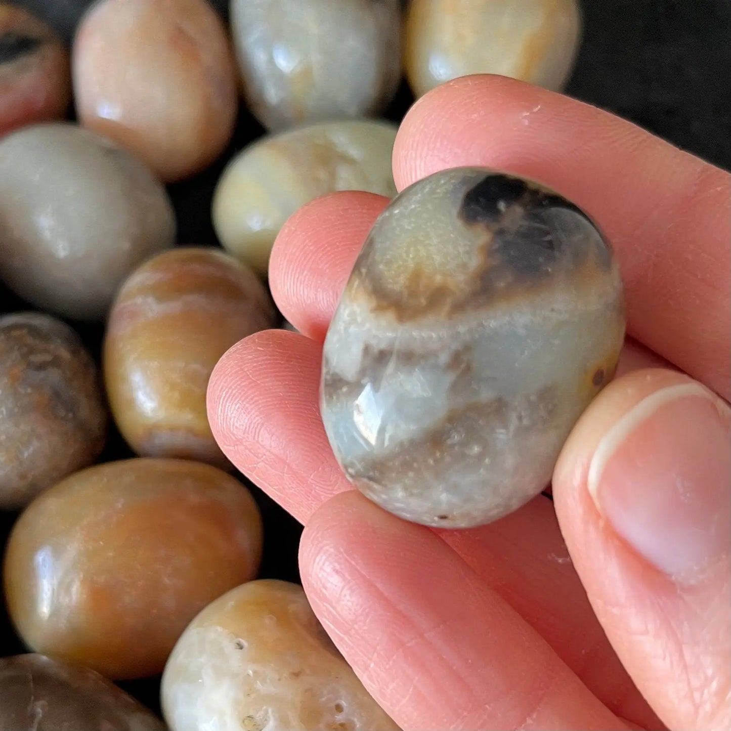 Sand and Sea Calcite Tumbled Stone (Approx. 1” - 1 1/2”) BIN-1510 Shop Wholesale Crystals