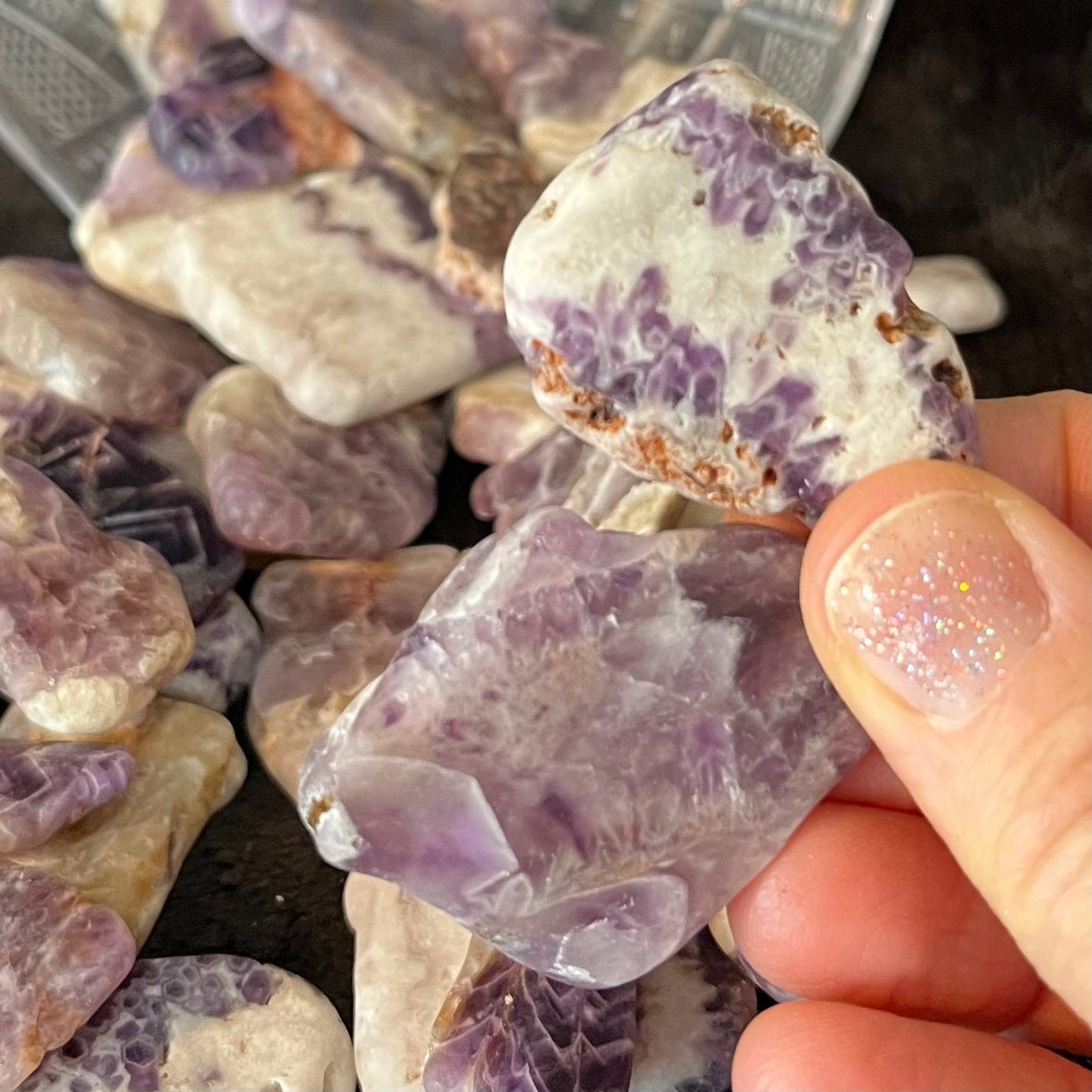 Dreamy Amethyst Tumbled Slice (Approx. 11/2 - 1 3/4”) 0139