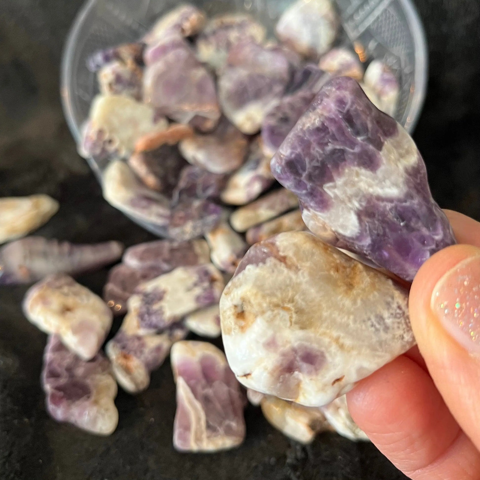 Dreamy Amethyst Tumbled Slice (Approx. 3/4” - 1 1/2”) 0754-C Shop Wholesale Crystals