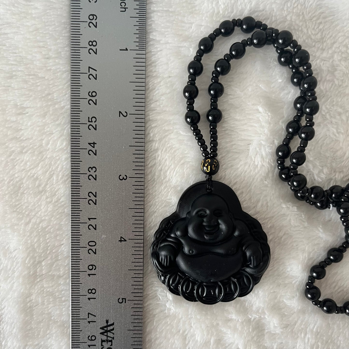 Buddha Obsidian Beaded Necklace NCK-2887