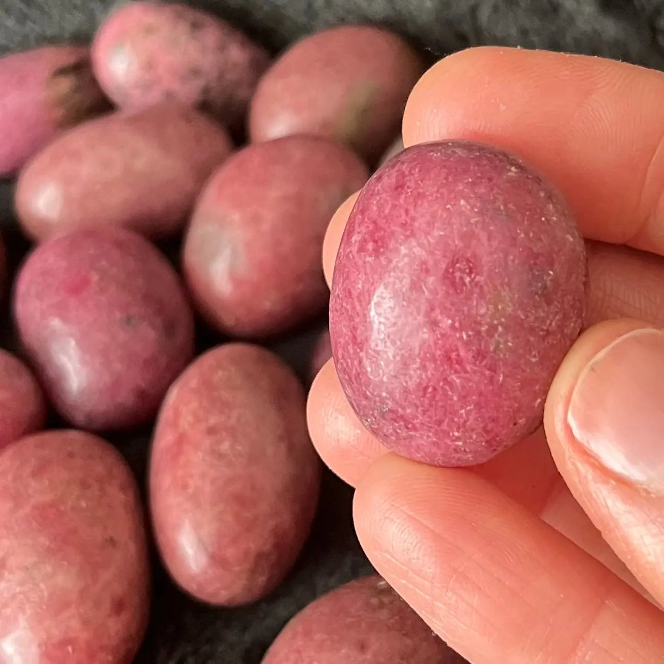 Rhodonite Tumbled Stone (Approx. 1 1/4” -1 1/2”) BIN-1512 Shop Wholesale Crystals