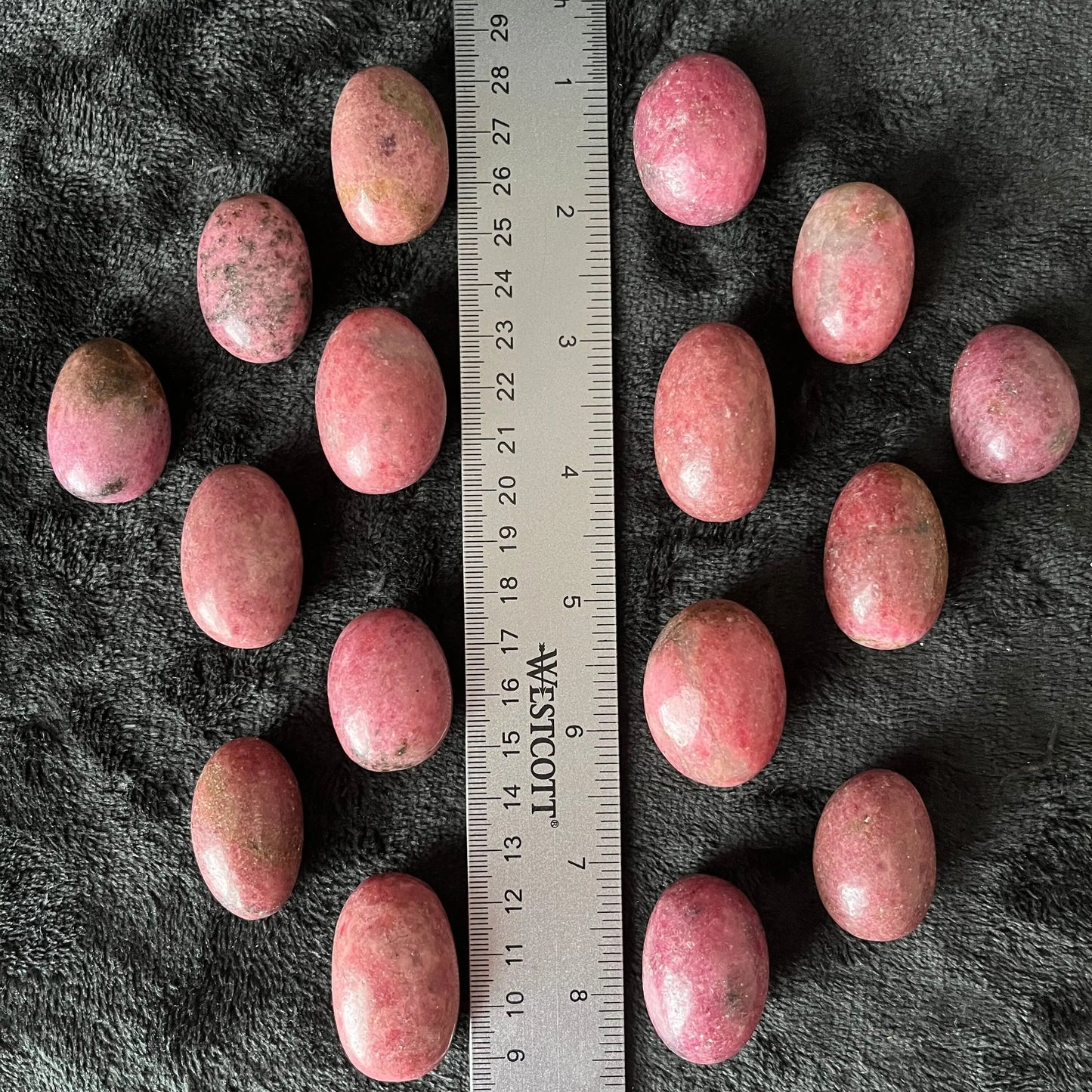 Rhodonite Tumbled Stone (Approx. 1 1/4” -1 1/2”) BIN-1512 Shop Wholesale Crystals