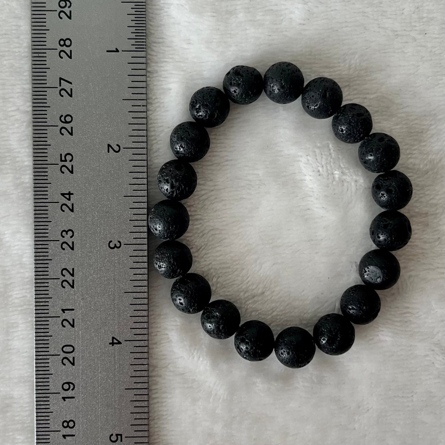 Lava Bead Bracelet, 10mm BRC-0015