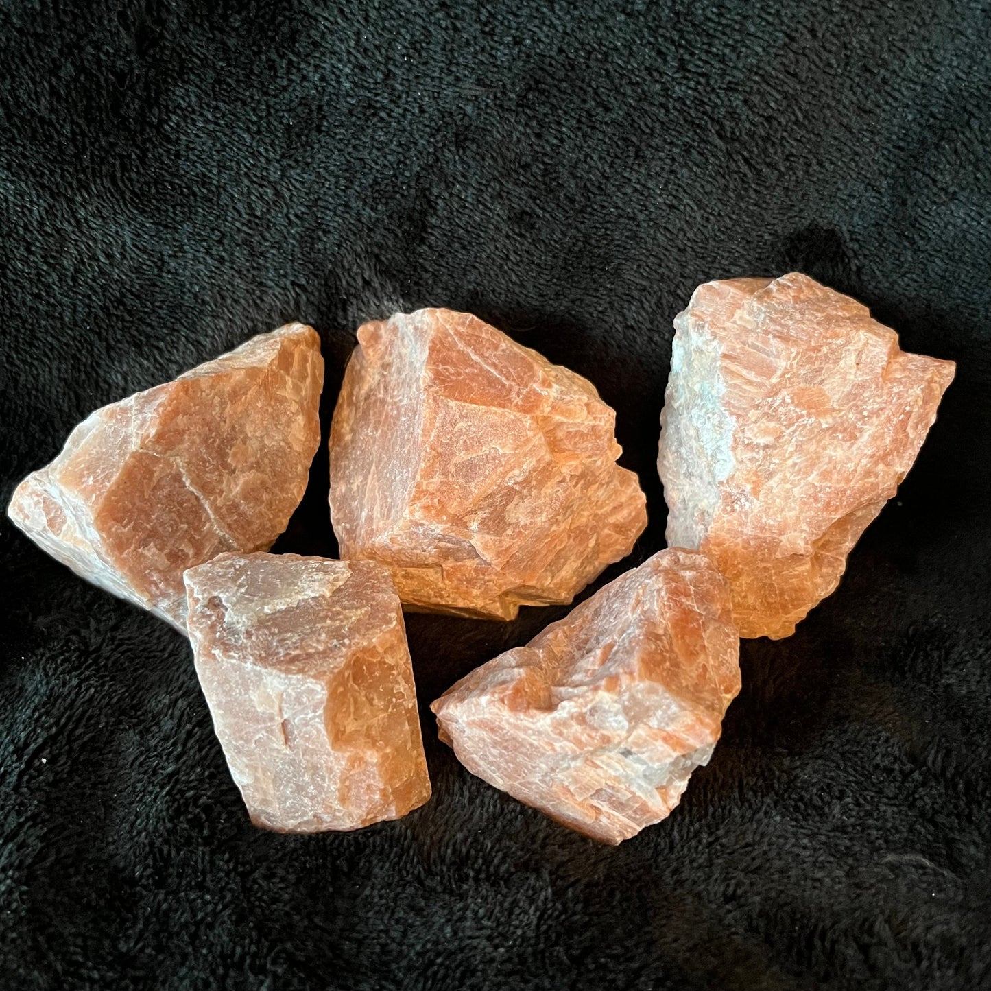 Peach Moonstone Raw Chunk (Approx. 1 3/4” -  2 3/4”) 1246