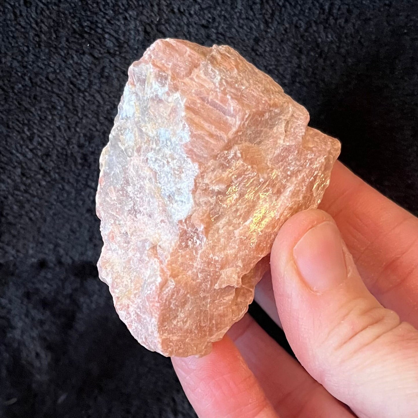 Peach Moonstone Raw Chunk (Approx. 1 3/4” -  2 3/4”) 1246