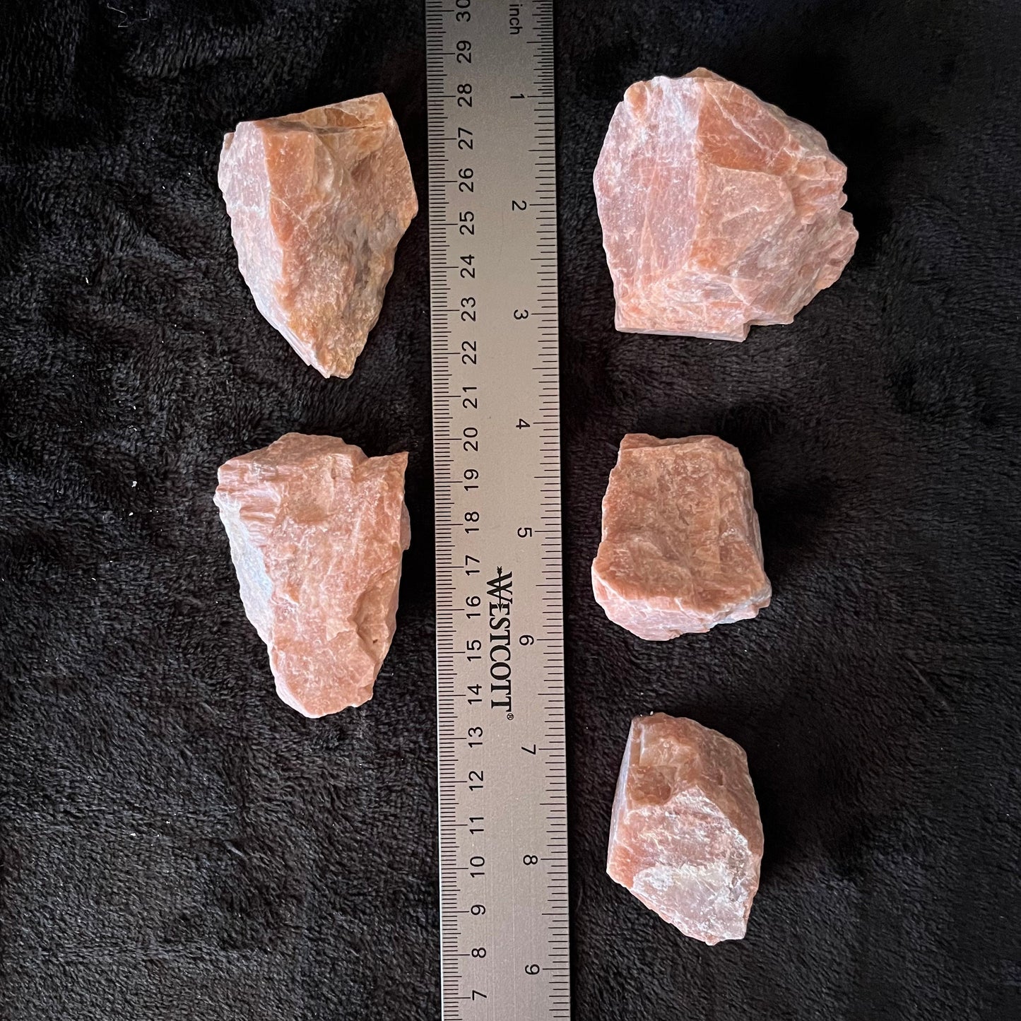 Peach Moonstone Raw Chunk (Approx. 1 3/4” -  2 3/4”) 1246