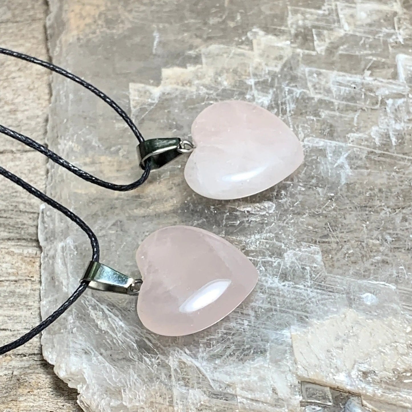 Rose Quartz Heart Necklace NCK-2901 Shop Wholesale Crystals