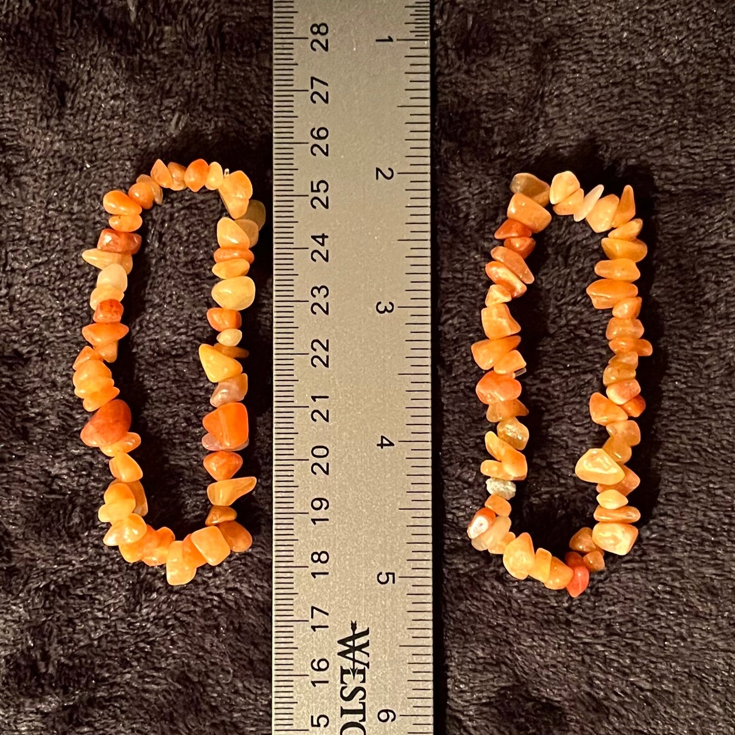 Orange Aventurine Chip Bracelet BRC-0041