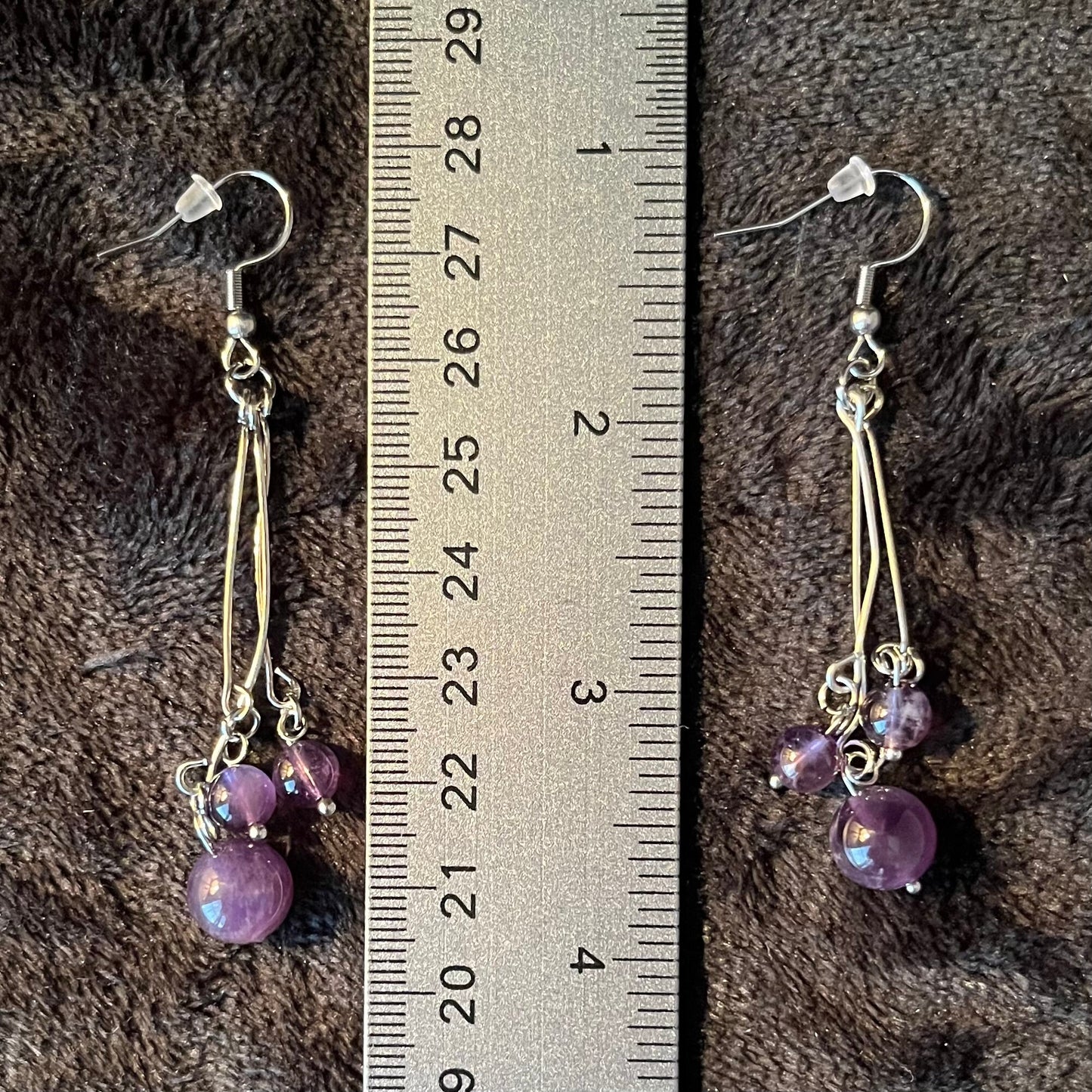 Amethyst Dangle Earrings EAR-0016