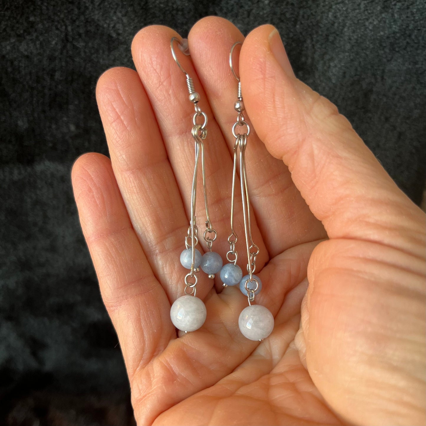 Aquamarine Dangle Earrings EAR-0046