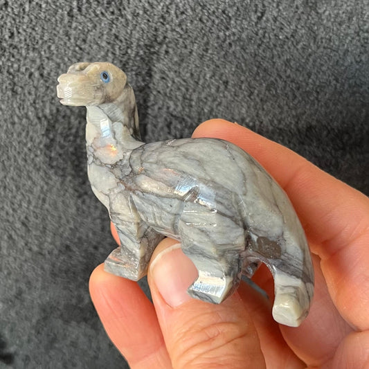 Brontosaurus Carved Soapstone Figurine (Approx. 2 1/2”) 0836