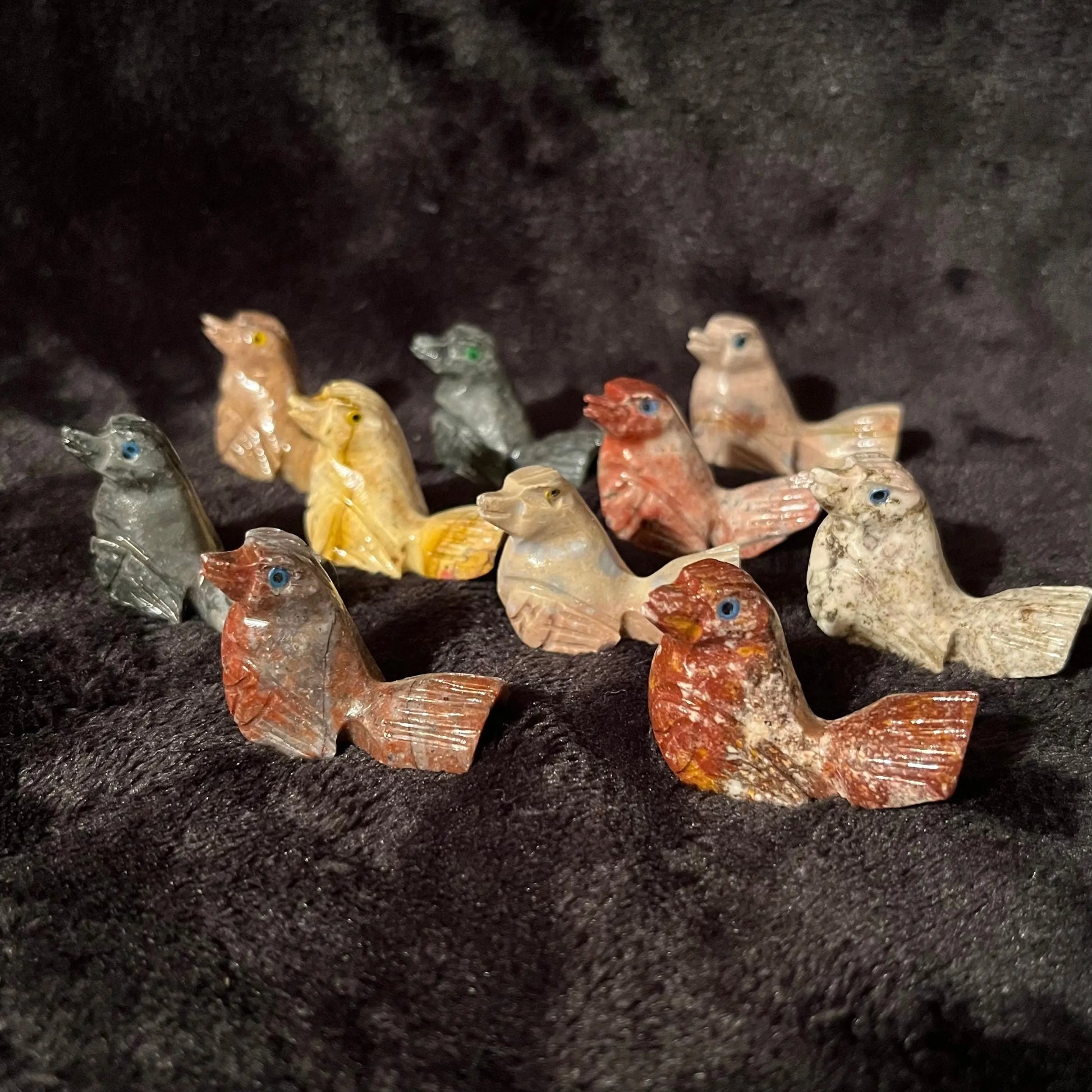 Pigeon Carved Soapstone Figurine (Approx. 1 3/4”) 0835 Shop Wholesale Crystals