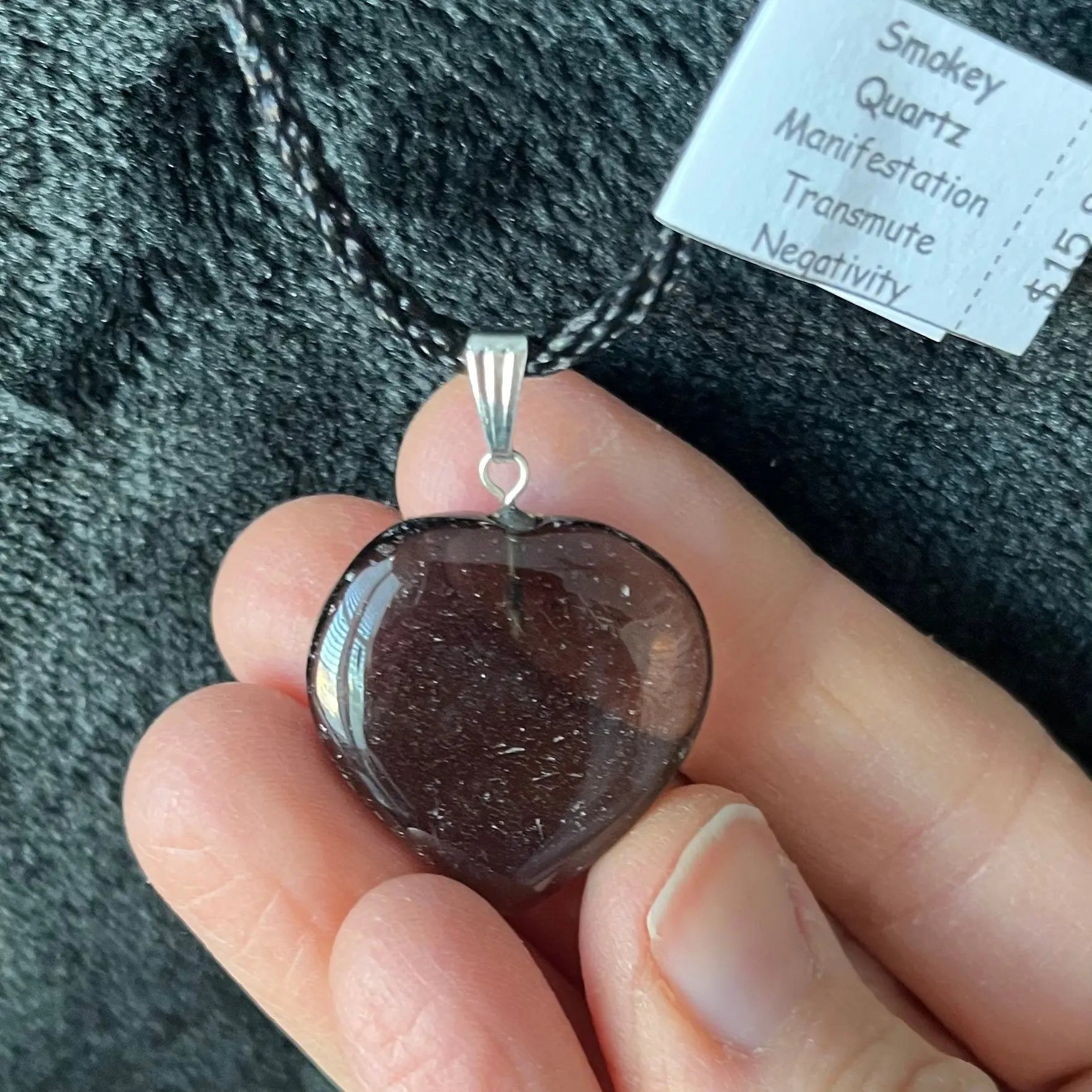 Smoky Quartz Heart Necklace NCK-2922 Shop Wholesale Crystals