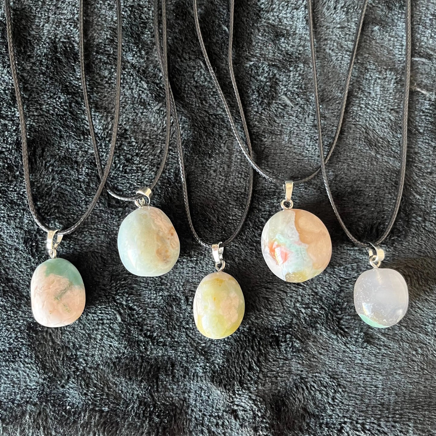 Green Sakura Agate Necklace NCK-2885 Shop Wholesale Crystals