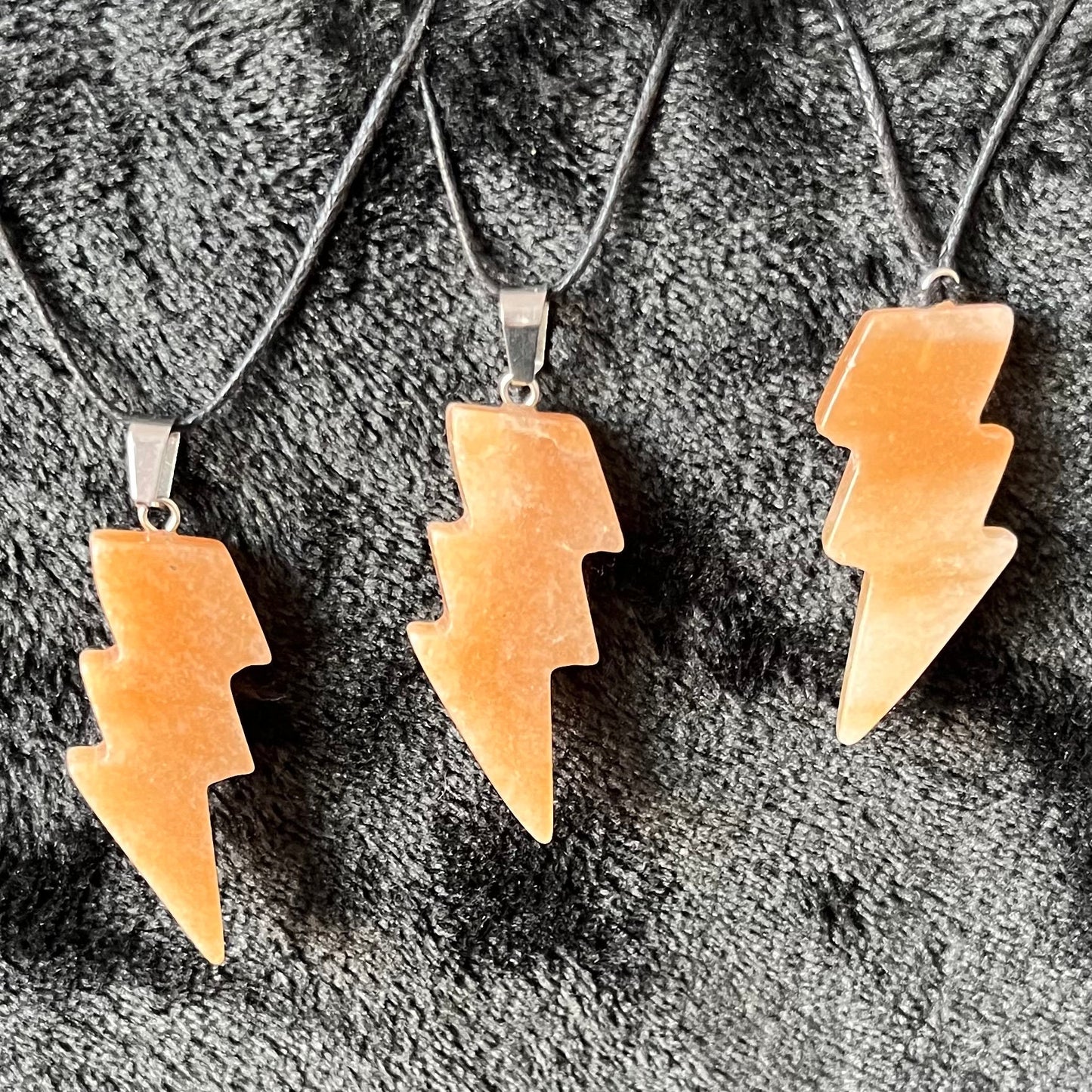 Orange Aventurine Lightning Bolt NCK-2895