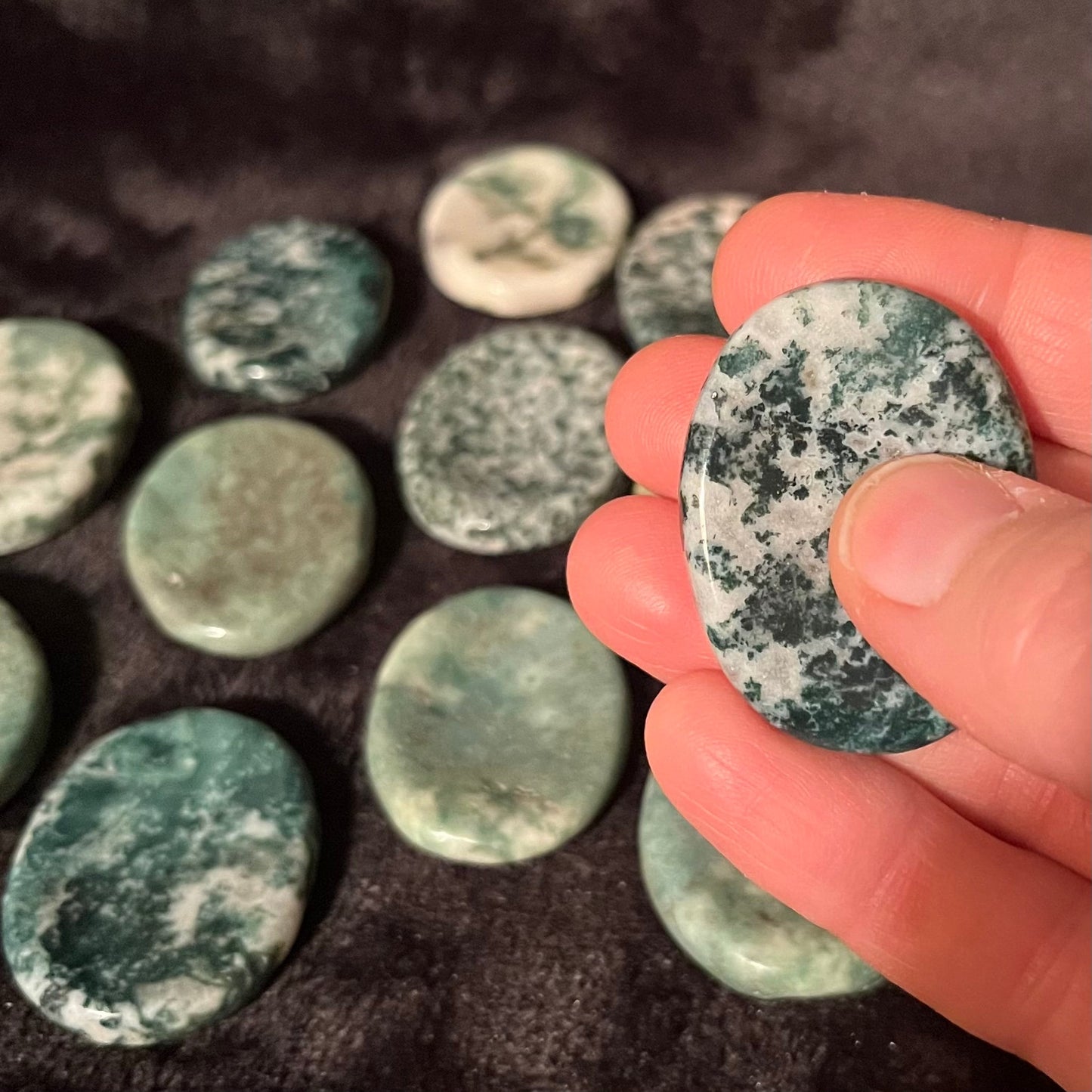 Tree Agate Worry Stone (Approx 1/1/2" x 1 5/8") 1460