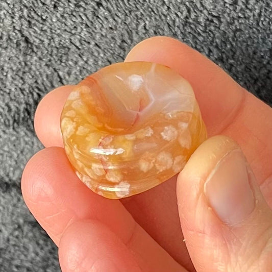 Flower Agate Sphere Stand (Approx 1”) 1693