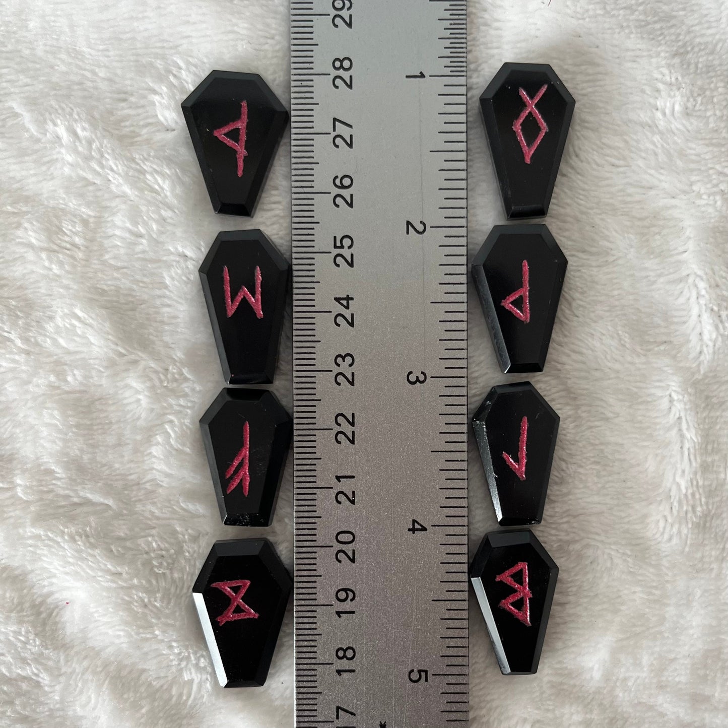 Black Obsidian Coffin 25 Piece Rune Set KIT-0044