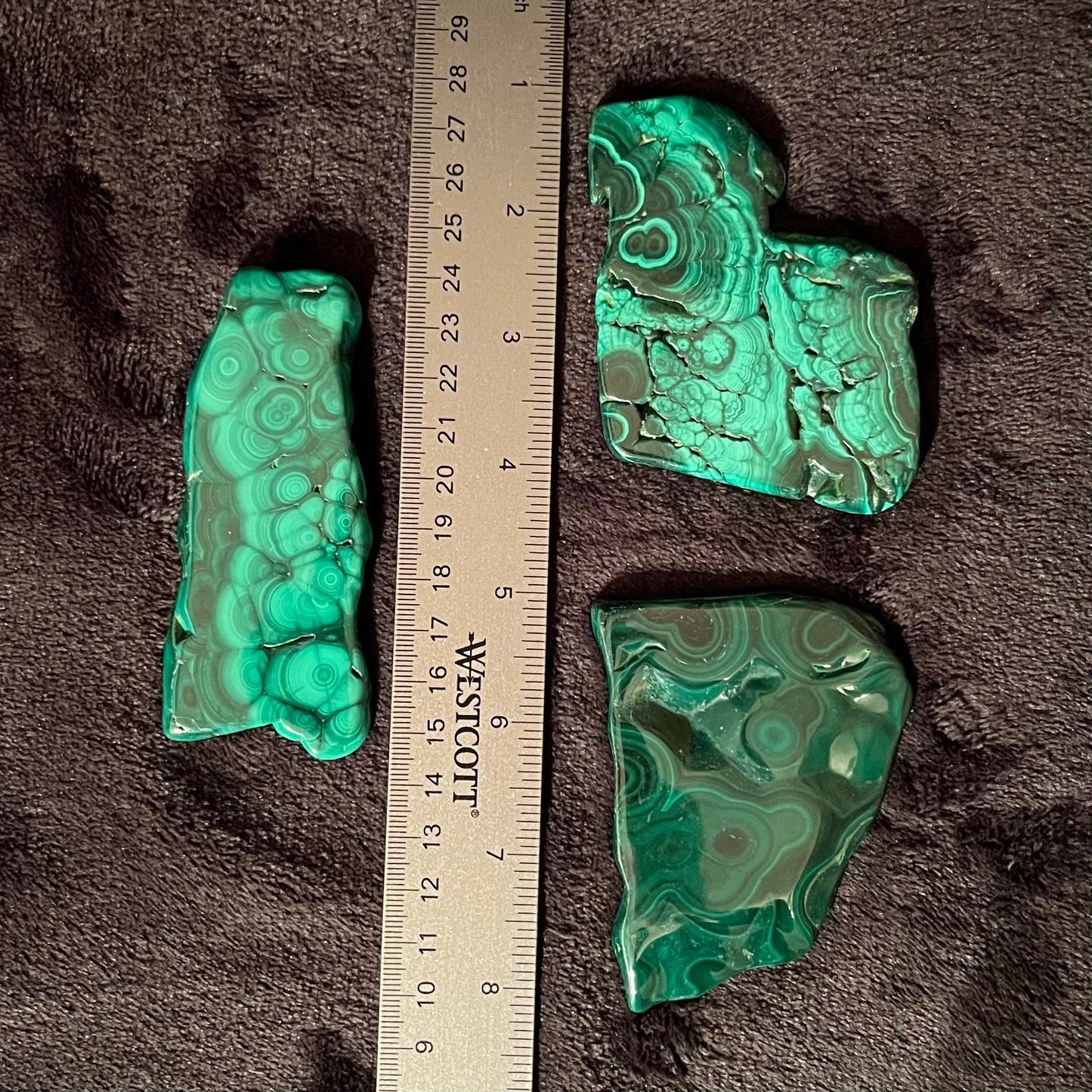 Malachite Polished Slab (Approx. 2 1/2 - 3 1/2”) 0473