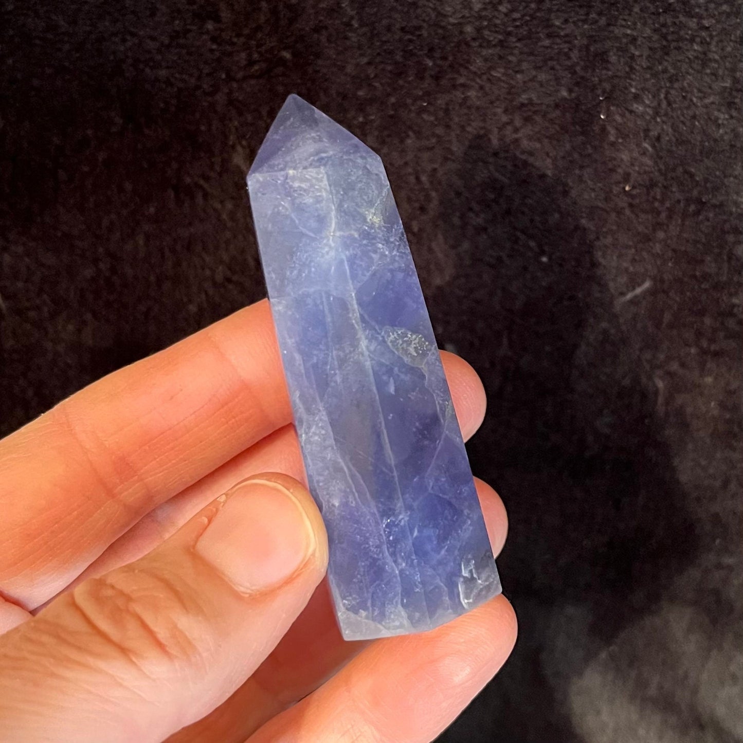 Blue Fluorite Obelisk (Approx. 2 1/4” - 2 3/4”) 0909