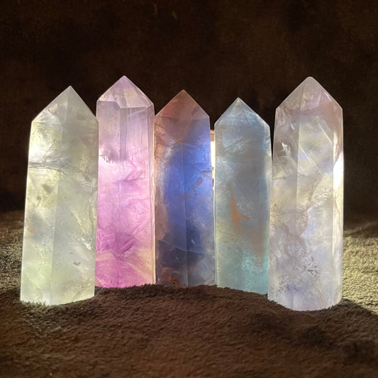 Blue Fluorite Obelisk (Approx. 3” - 3 1/2”) 0910