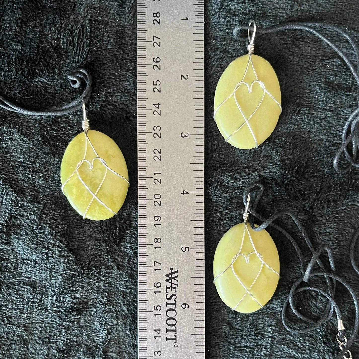 Healerite Worry Stone Wire Wrapped Necklace, with Heart NCK-2982 Shop Wholesale Crystals