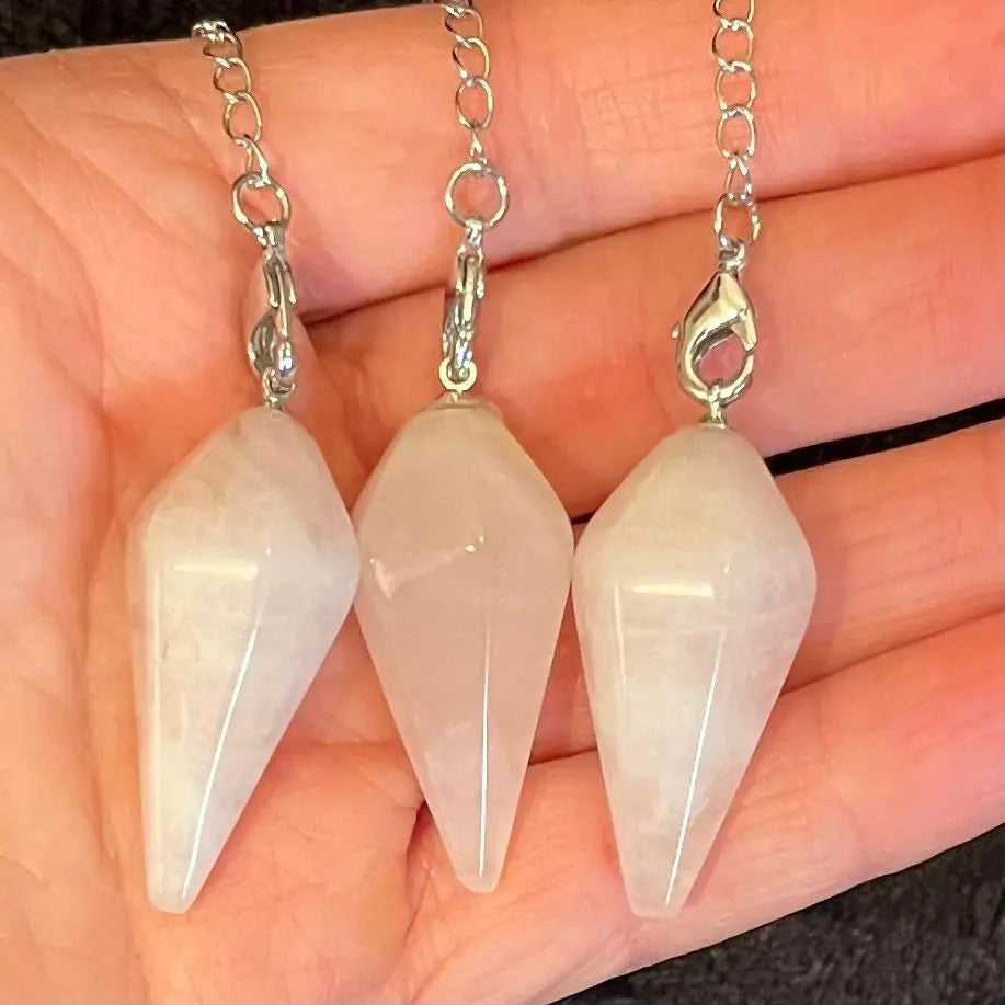 Rose Quartz Pendulum with Chakra Chain PND-0068 Shop Wholesale Crystals