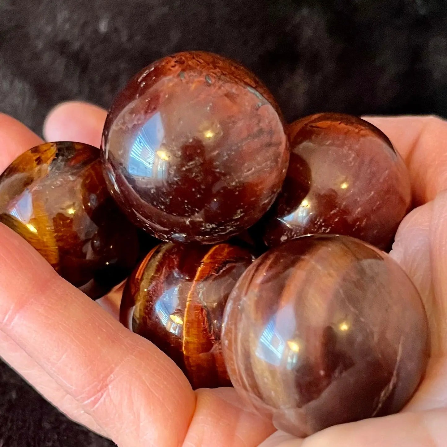 Red Tiger Eye Sphere (Approx. 30-33mm) 1241 Shop Wholesale Crystals