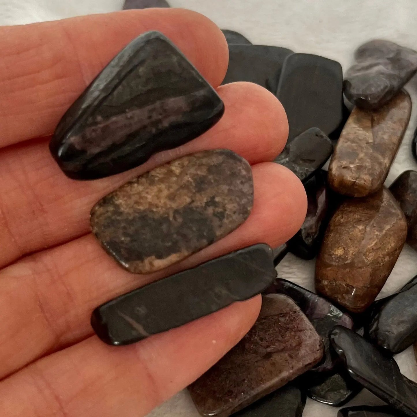 Black Sugilite Tumbled Stone (Approx. 3/4” - 1 1/4”)  0687 Shop Wholesale Crystals