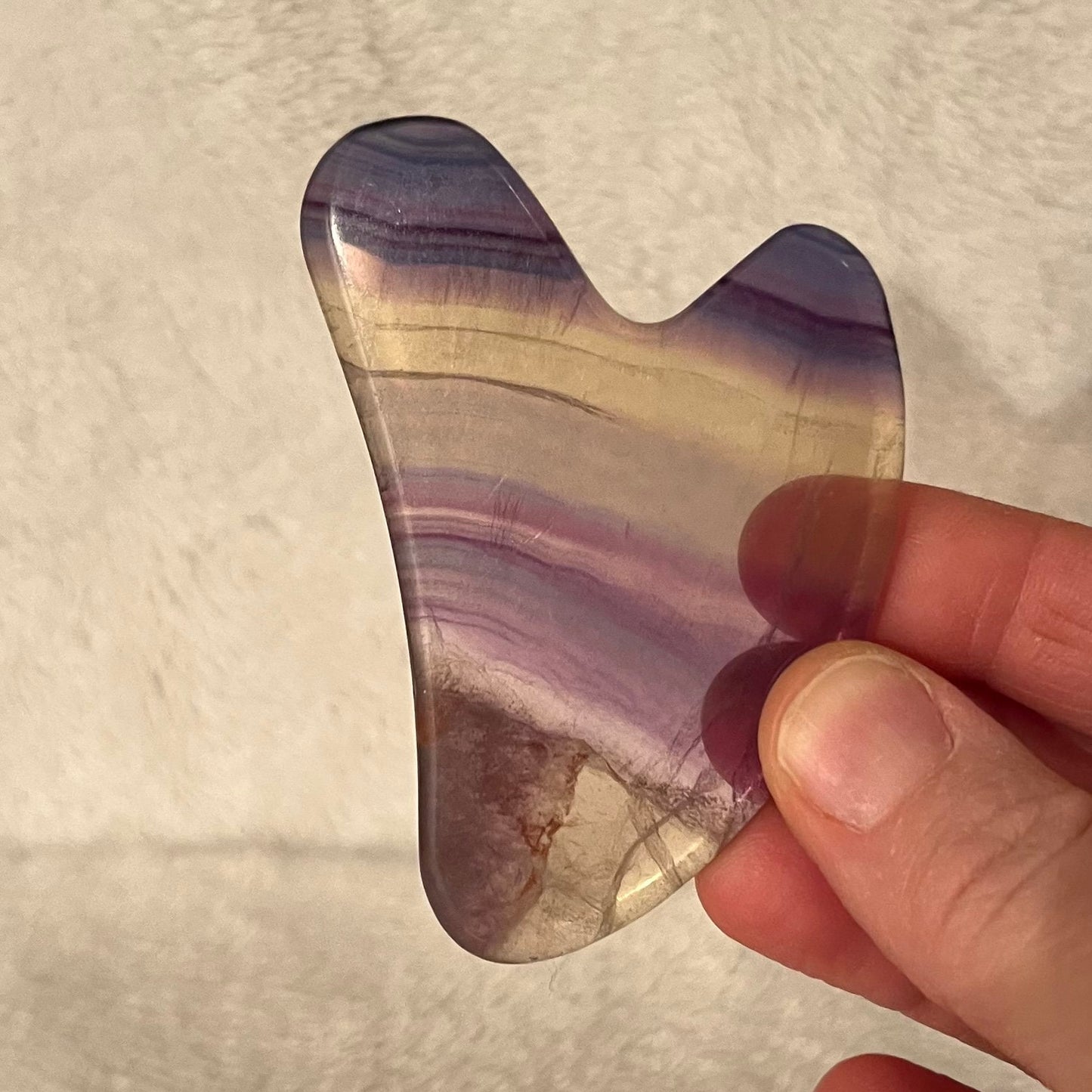 Fluorite Self Care Stone, Gua Sha 1036