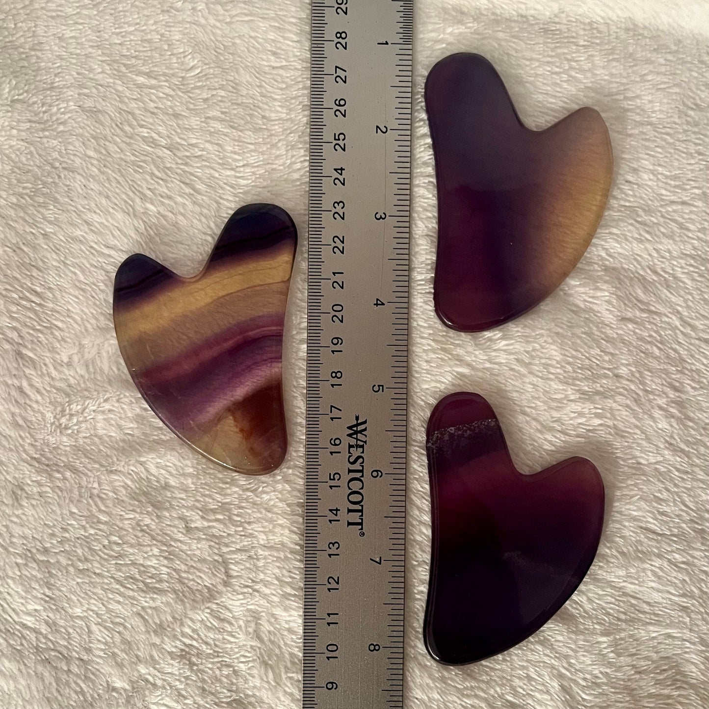 Fluorite Self Care Stone, Gua Sha 1036