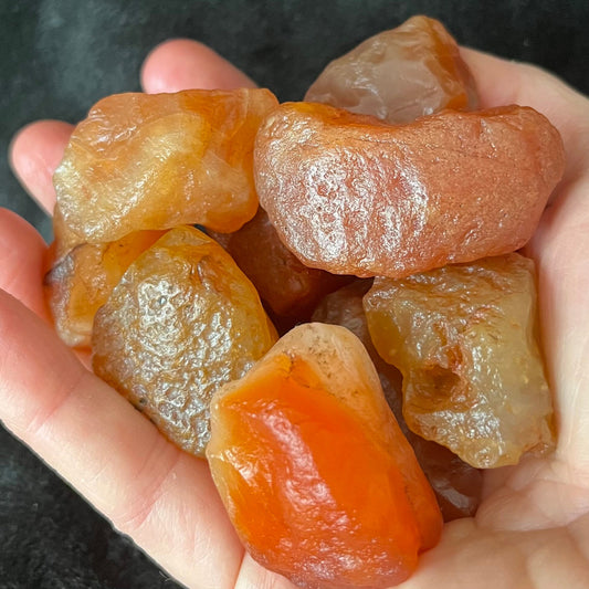 Carnelian Agate Raw Chunk (Approx. 1 1/4” - 1 1/2”) 1240