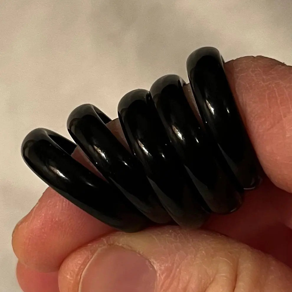 Black Agate Ring Size 10 RNG-0002 Shop Wholesale Crystals