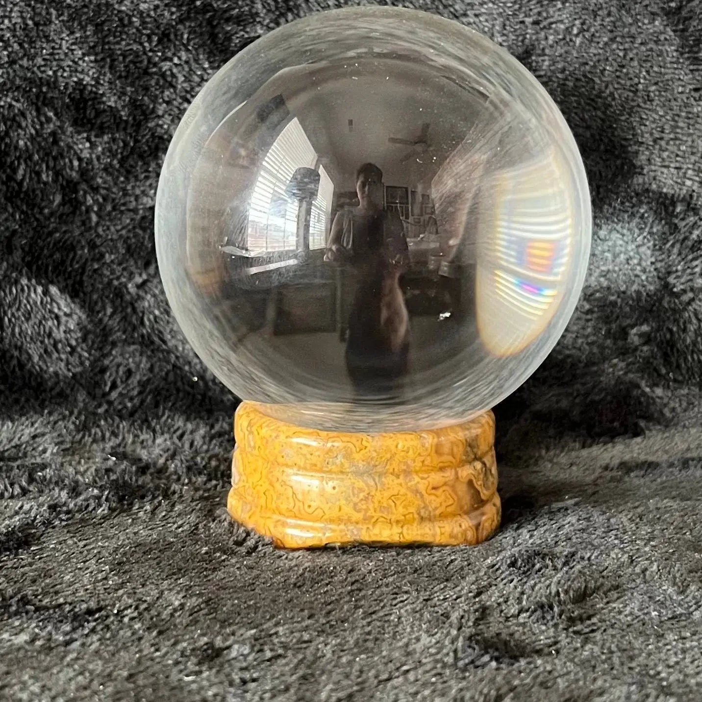 Crazy Lace Agate Sphere Stand (Approx 50mm) 1574 Shop Wholesale Crystals