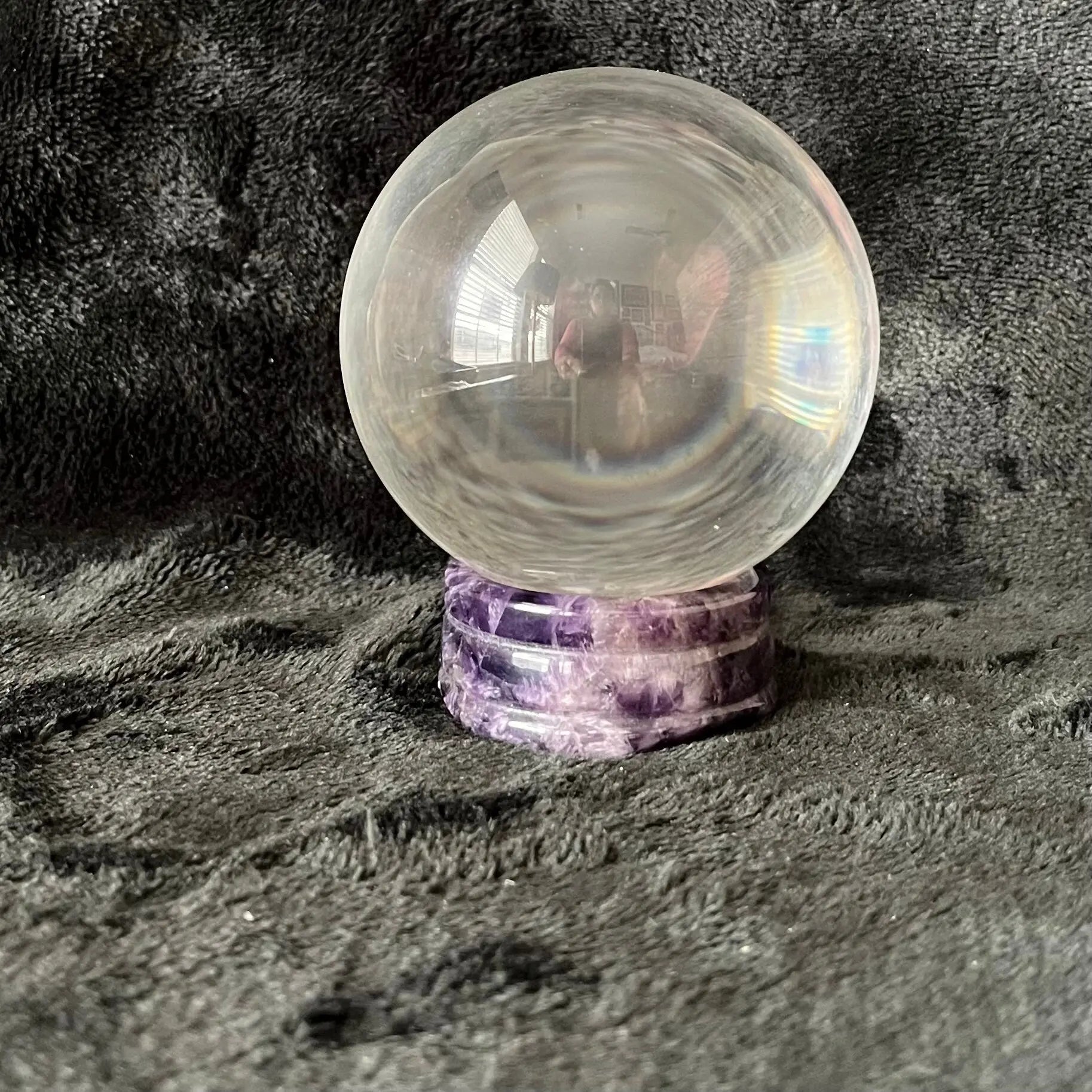 Dreamy Amethyst Sphere Stand (Approx 50mm) 1571 Shop Wholesale Crystals