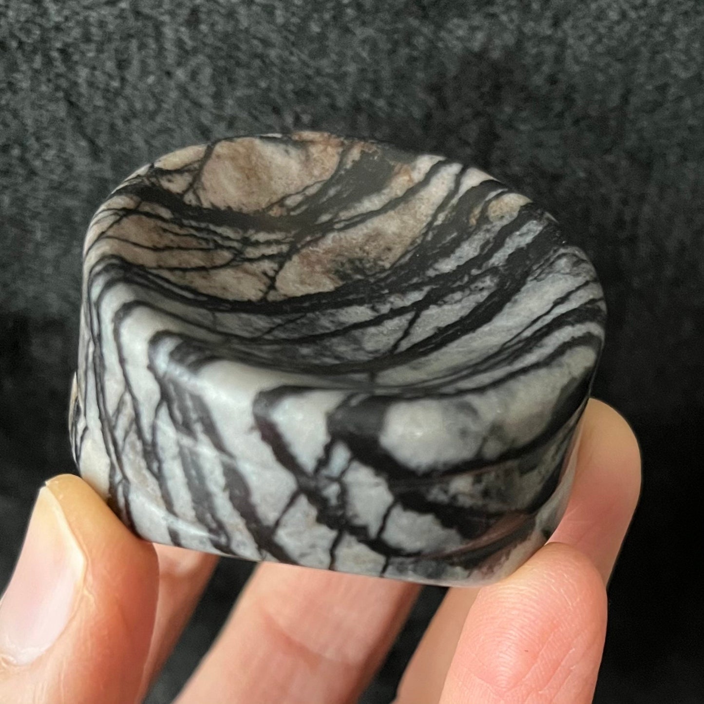 Spiderweb Jasper Sphere Stand (Approx 50mm) 1568