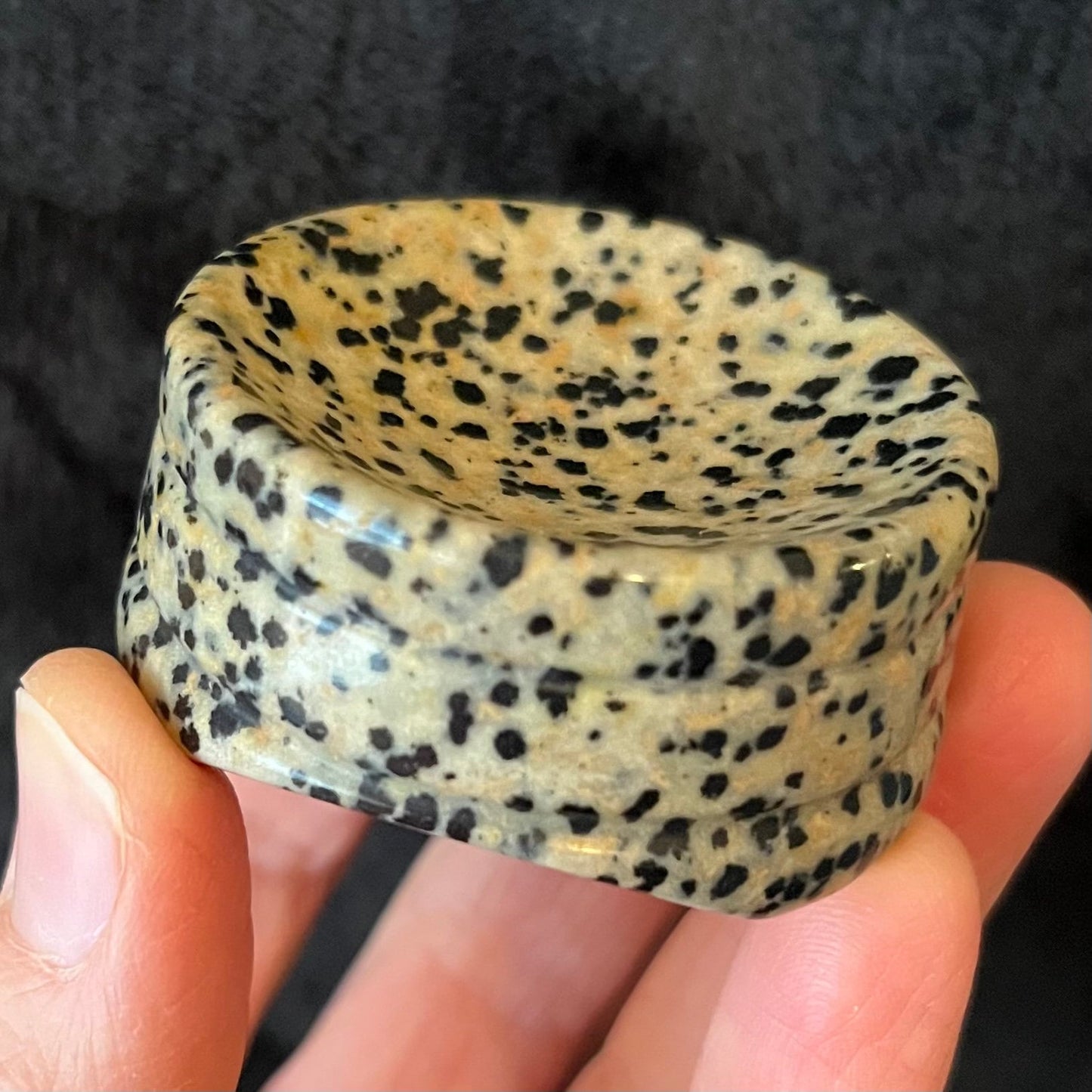 Dalmatian Jasper Sphere Stand (Approx 50mm) 1561