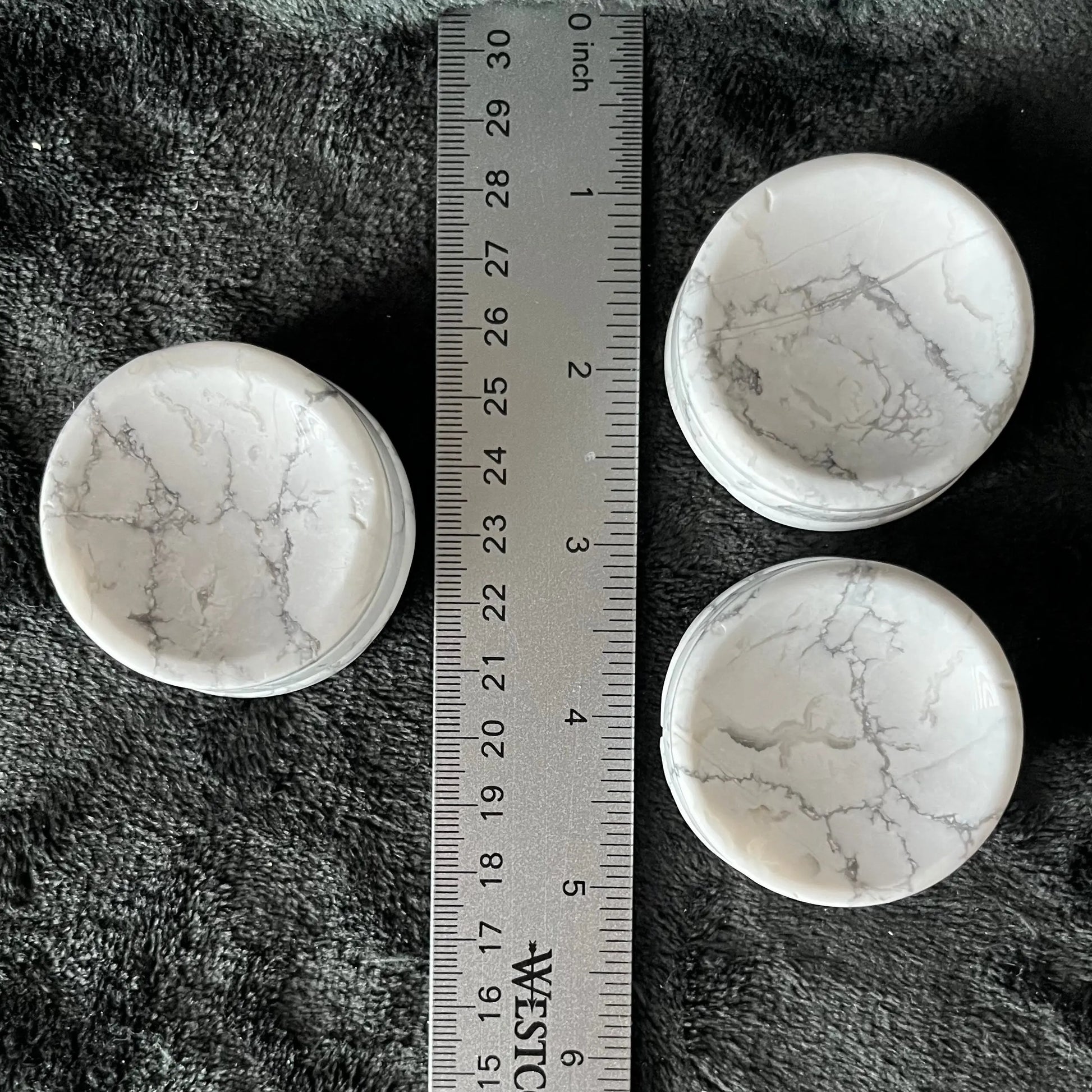 White Howlite Sphere Stand (Approx 50mm) 1552 Shop Wholesale Crystals