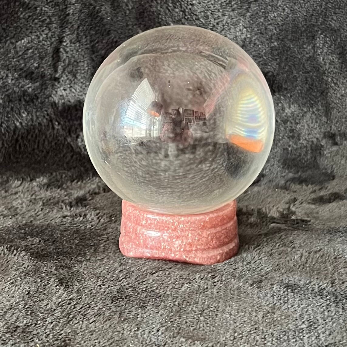 Strawberry Quartz Sphere Stand (Approx 50mm) 1555