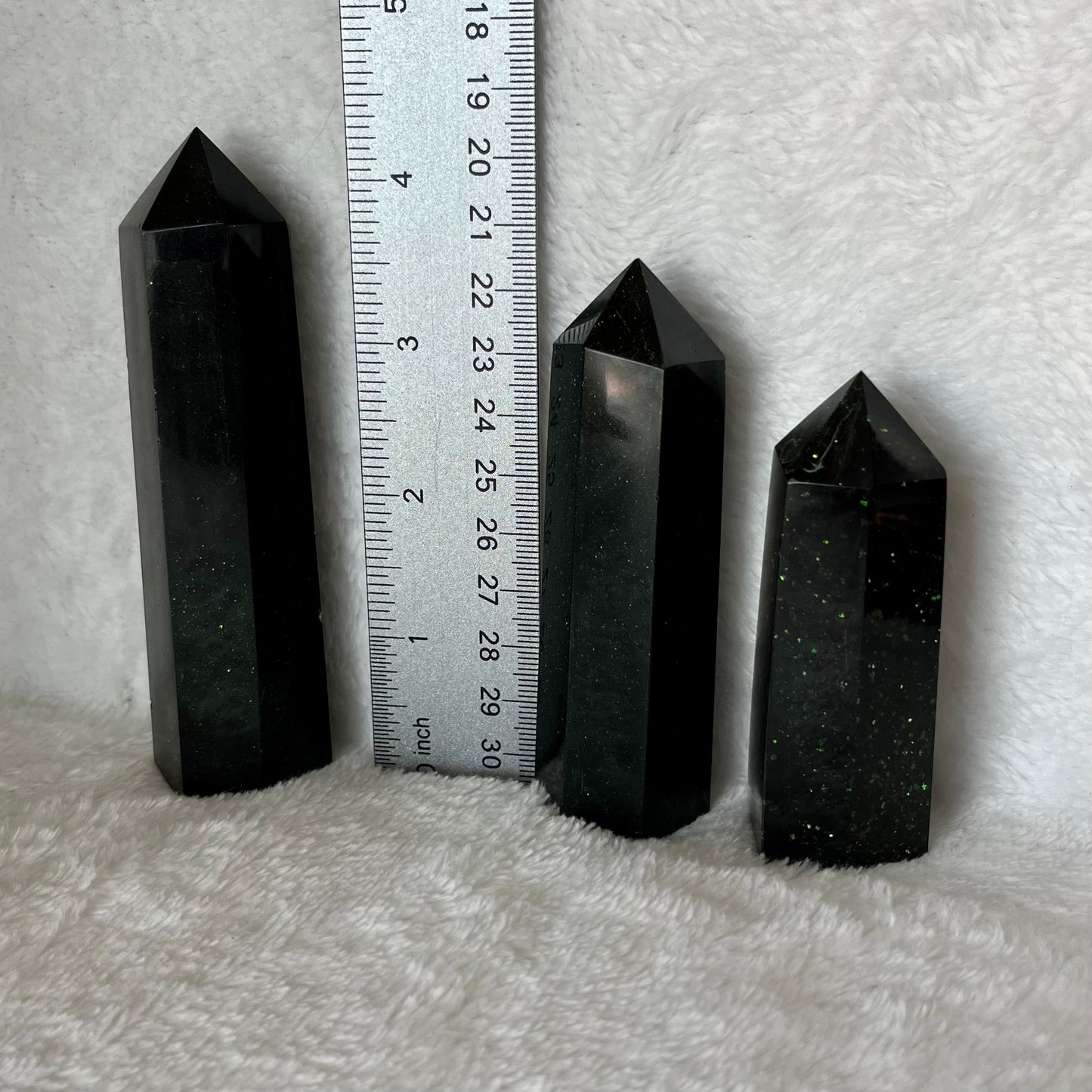 Green Goldstone Obelisk, 1 pound, WO-0012