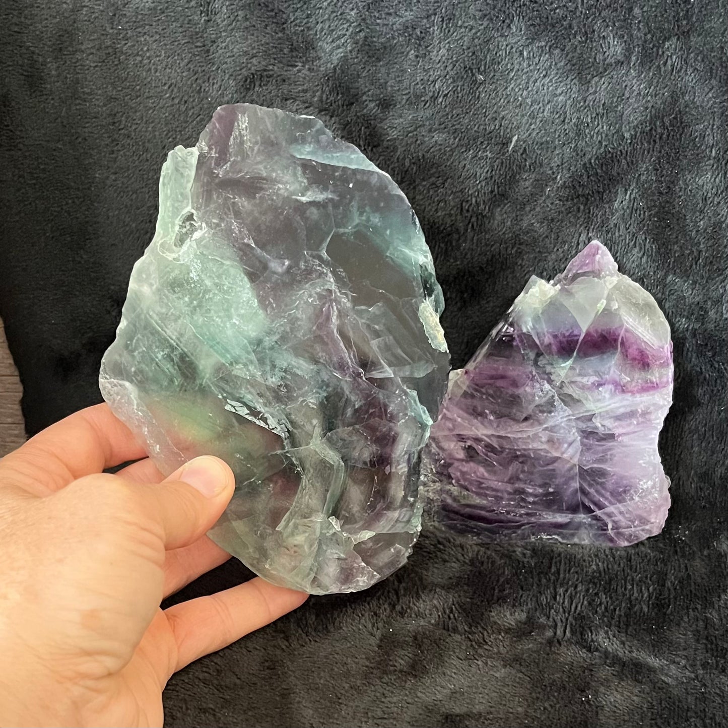 Rainbow Fluorite Slab, B Grade, 1 Pound Lot WF-0002