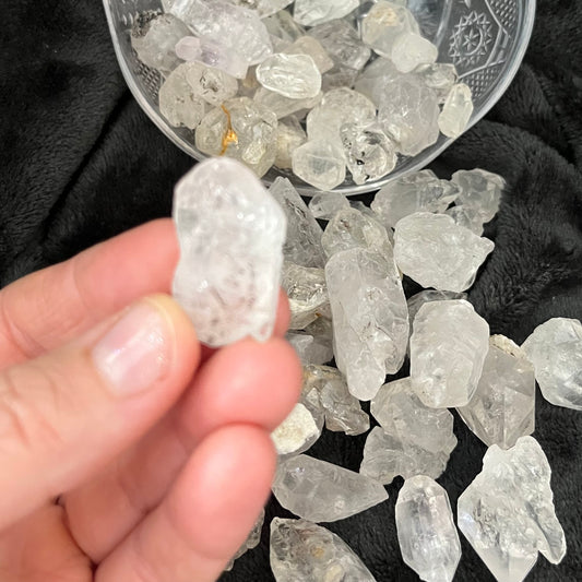 Fluoresence Quartz Crystal Points 1 pound lot, WC-0009