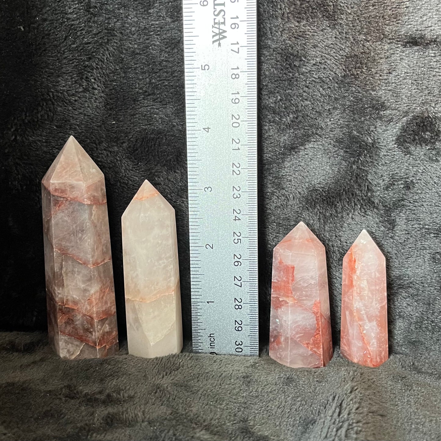 Fire Quartz Obelisk, 1 pound, WO-0010