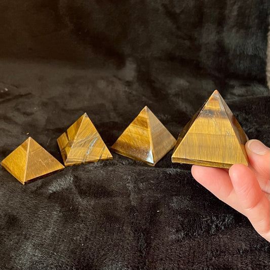 Tiger Eye Pyramid, 1 Pound  WP-0009