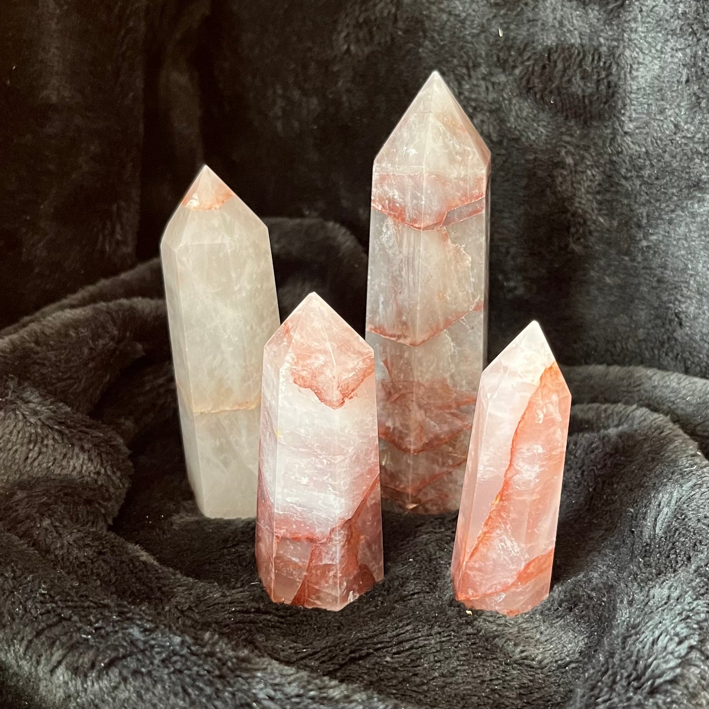 Fire Quartz Obelisk, 1 pound, WO-0010