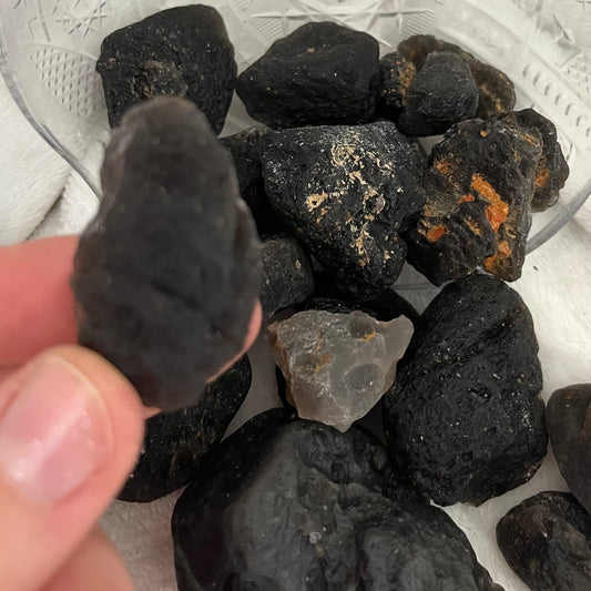 Tektite Crystals, Natural Meteorite Crystals, 1 pound lot, WC-0016