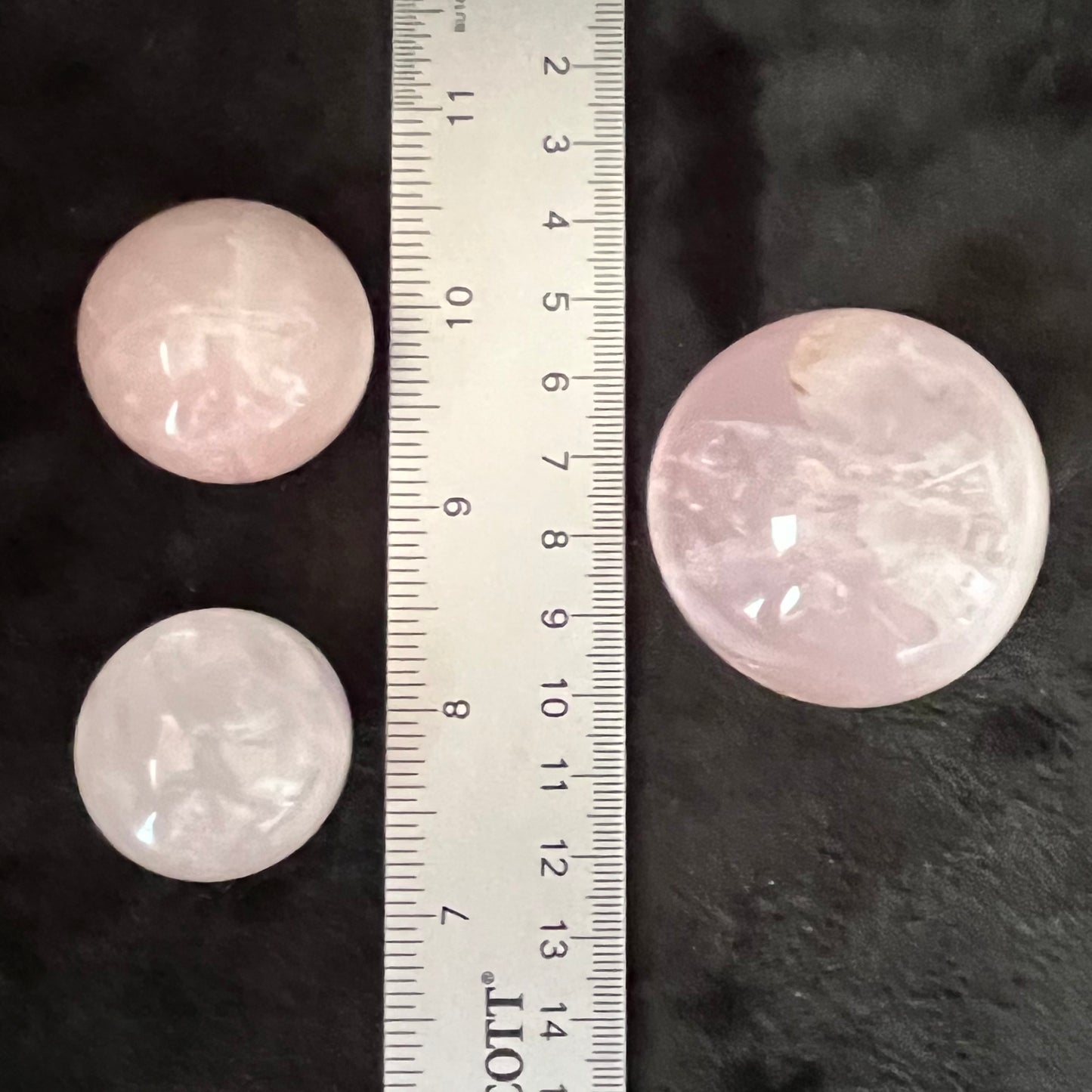 Rose Quartz Spheres, 1 Pound Lot (Approx. 30-45mm) WB-0007