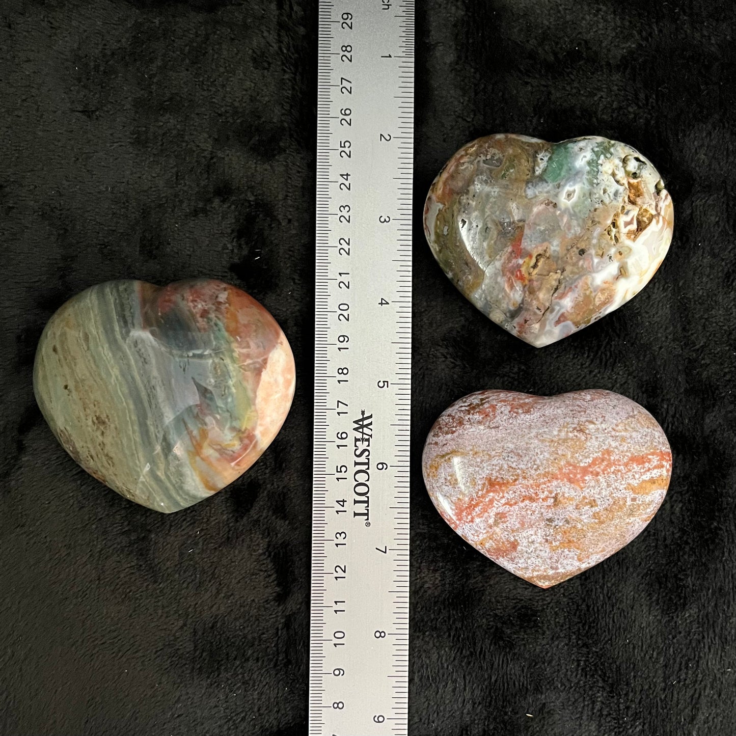 Ocean Jasper Large Heart, 1 Pound, WH-0014