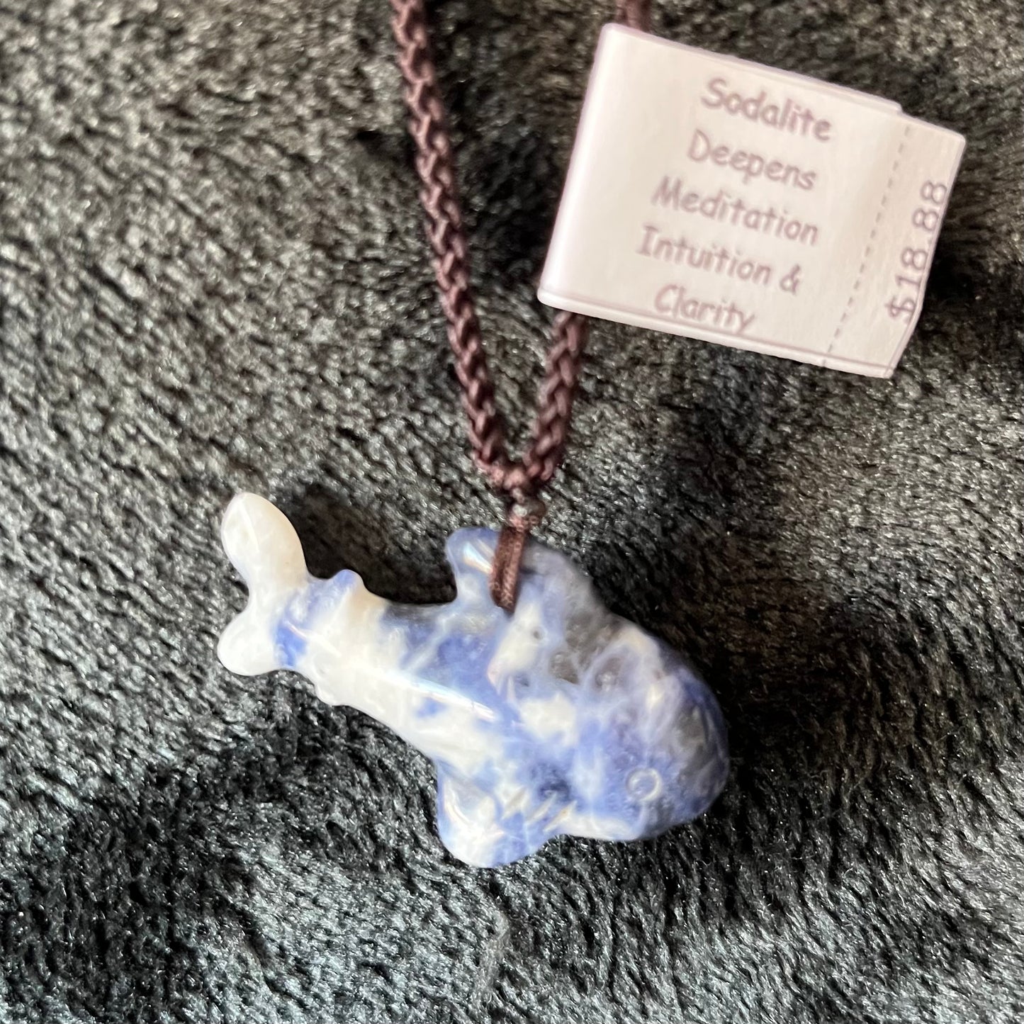 Sodalite Shark Necklace WN-0282